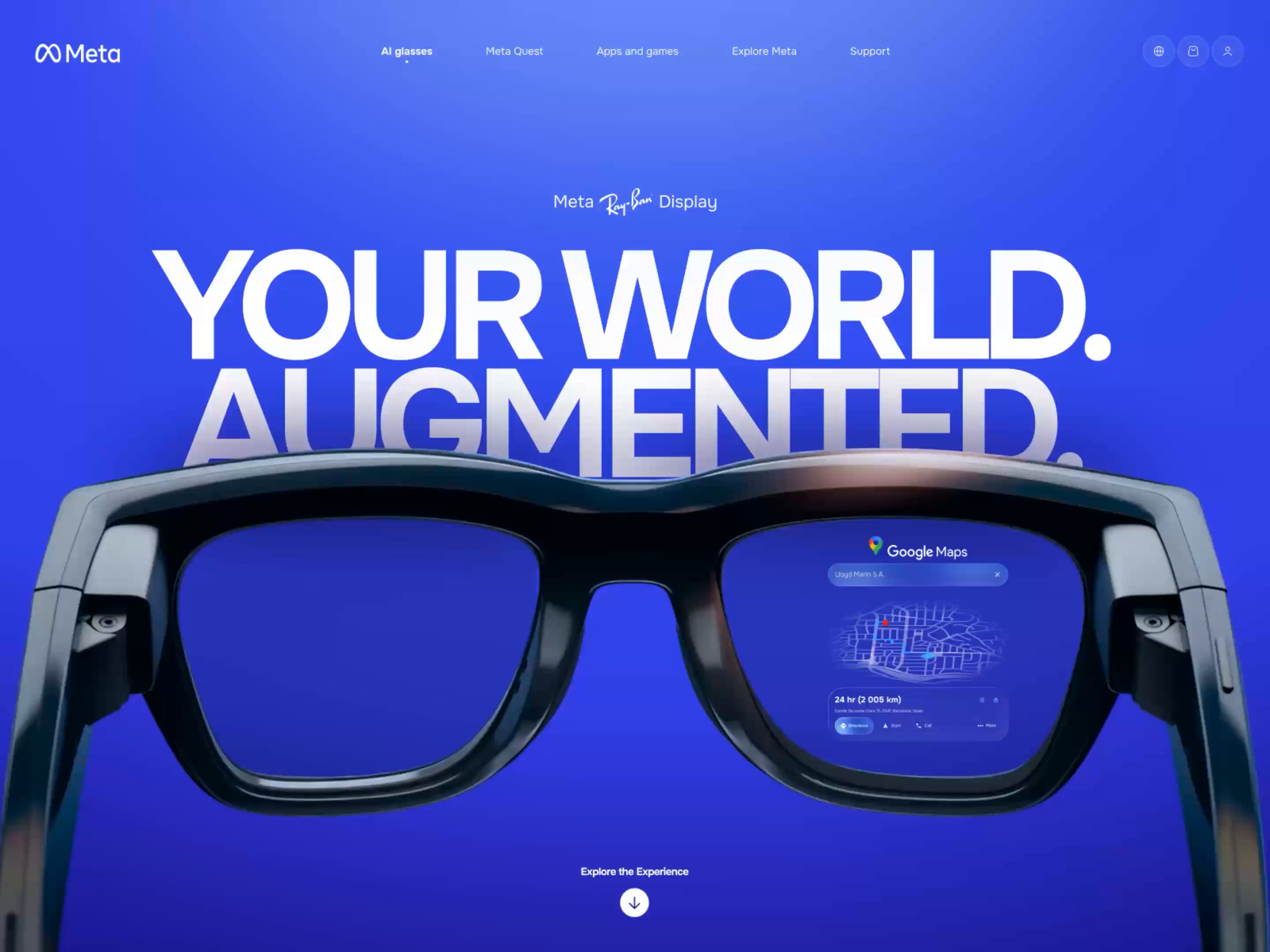 Meta Ray-Ban Smart Glasses Display Viewport